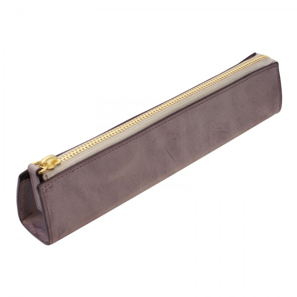 レッテラ ペンケース ジッパー ロング230mm テンペスティー・シビラレザー【イリス(パープル)】 512-5