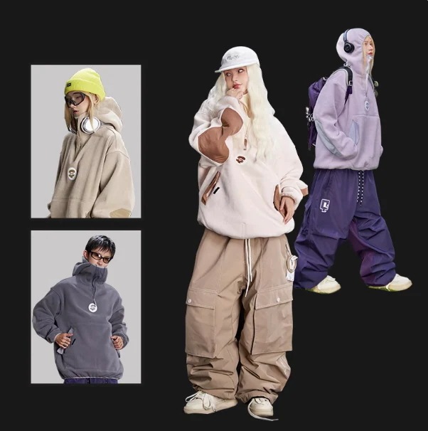 【3日出荷】ウィンタースポーツ スノーボードウェア パーカー メンズ レディース 男女通用 スキーウェア