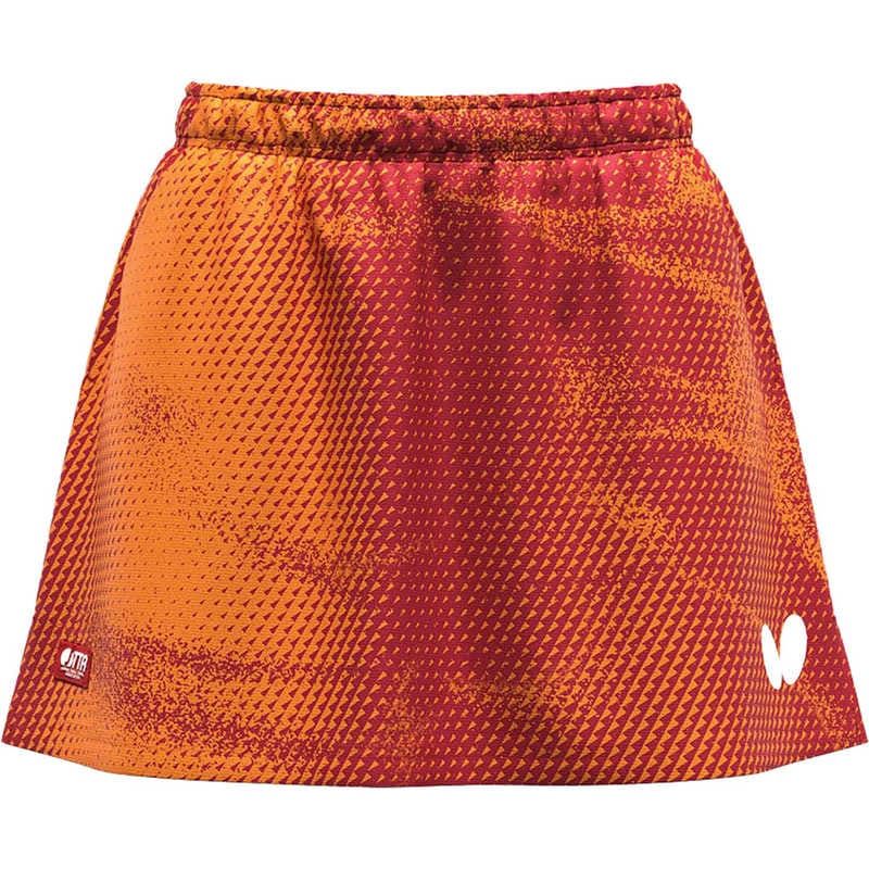 バタフライ　卓球用品 Butterfly レディース エリスター12・スカート ダージリンレッド XO　52329