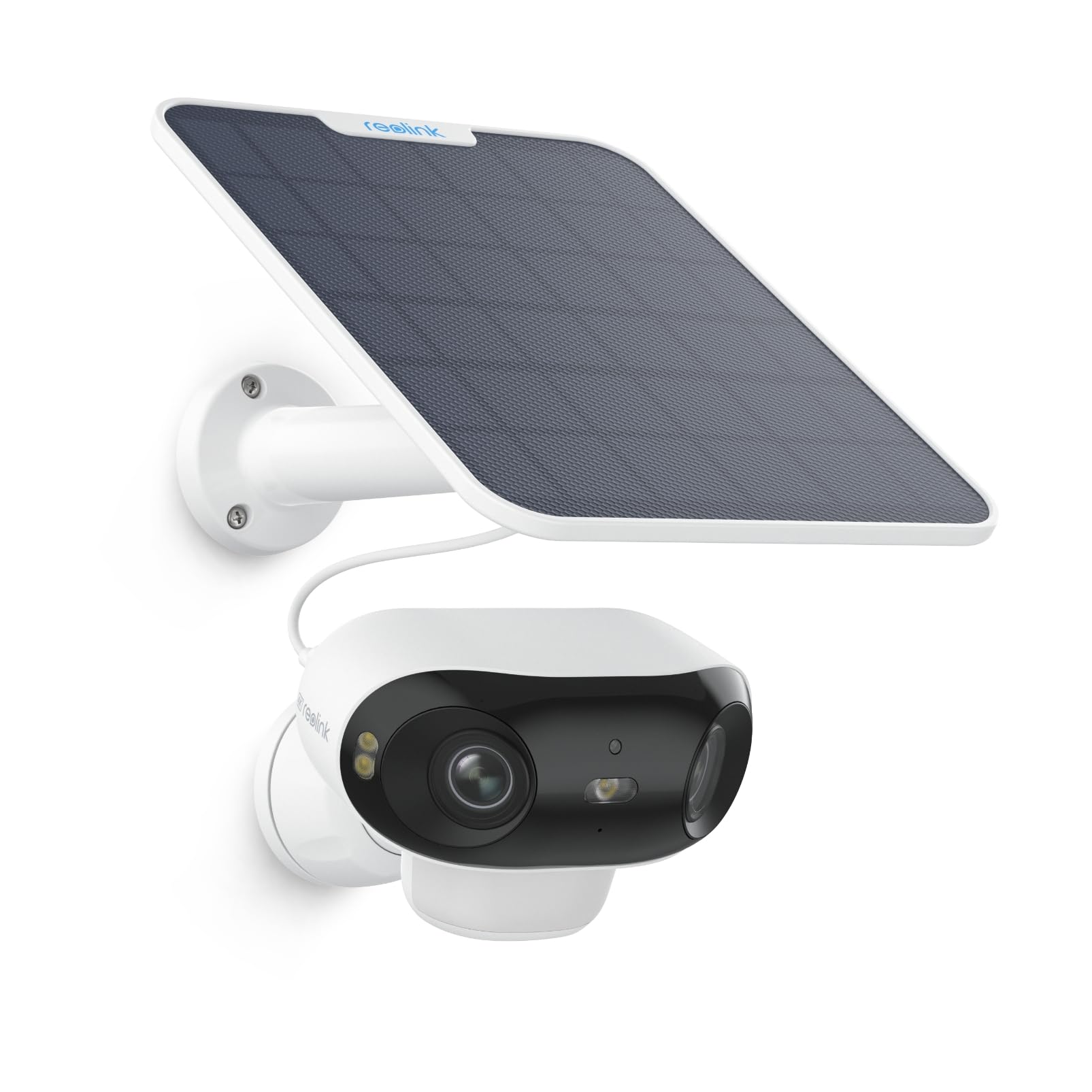 Reolink 防犯カメラ 屋外 ソーラー給電 4K 800万画素 180死角なし 超広角 ColorXカラーナイトビジョン WiFi 6 2.4/5GHz ワイヤレス防犯カメラ 人/車/動物検出