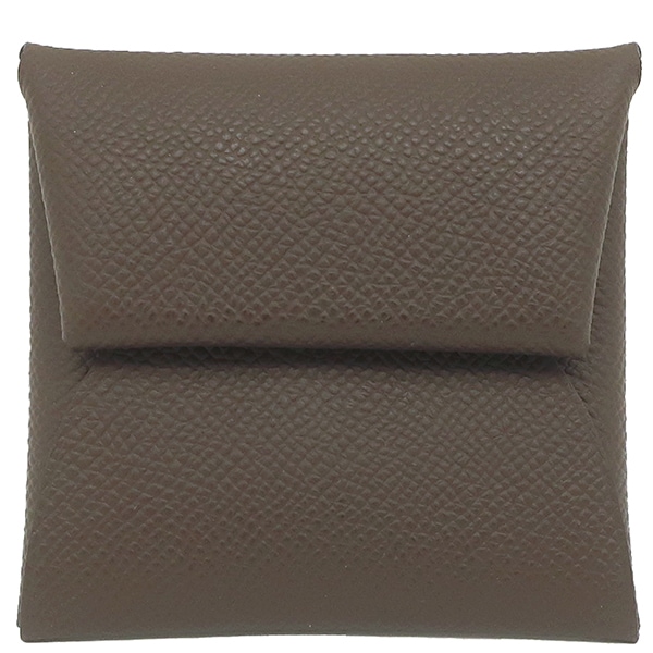 エルメス HERMES コインケース バスティア ヴォーエプソン エコルセ シルバー金具 新品 未使用 こげ茶 B刻印（2023年製） 【箱】【中古】