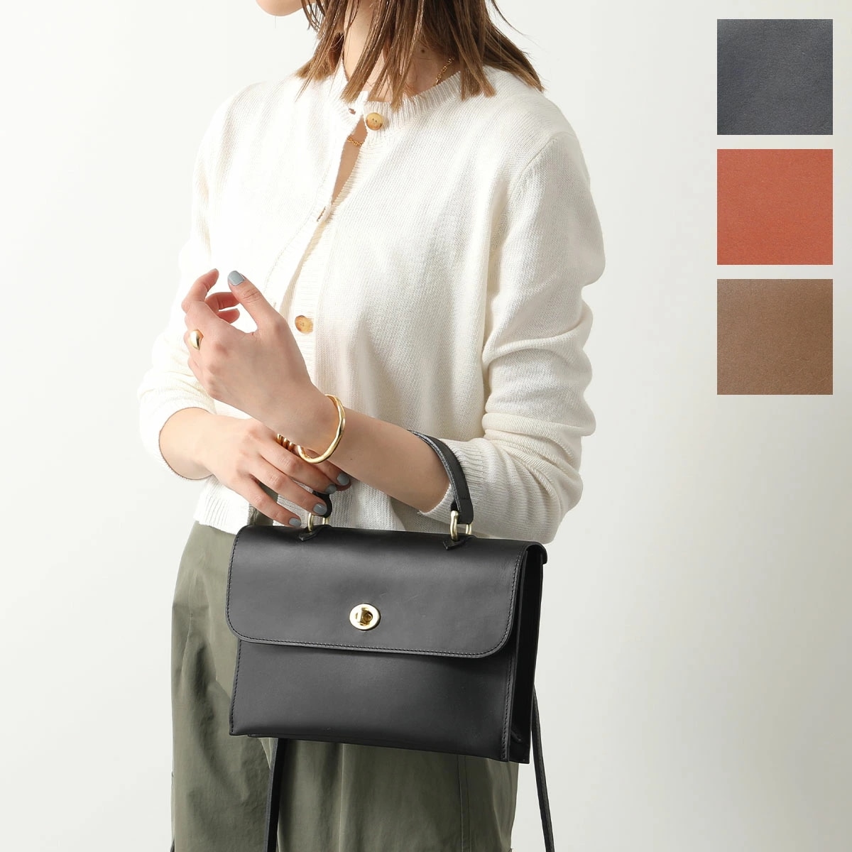 Mimi Berry ミミベリー ショルダーバッグ Hebe ヘベ レディース タンニングレザー 2way ハンドバッグポシェット 鞄 カラー4色