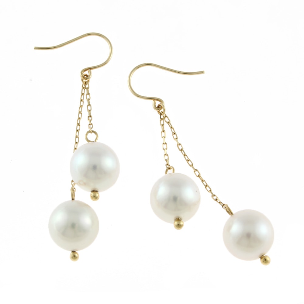 フック スイング 揺れる ピアス 18金 K18ゴールド パール：4珠 新品 20,955円