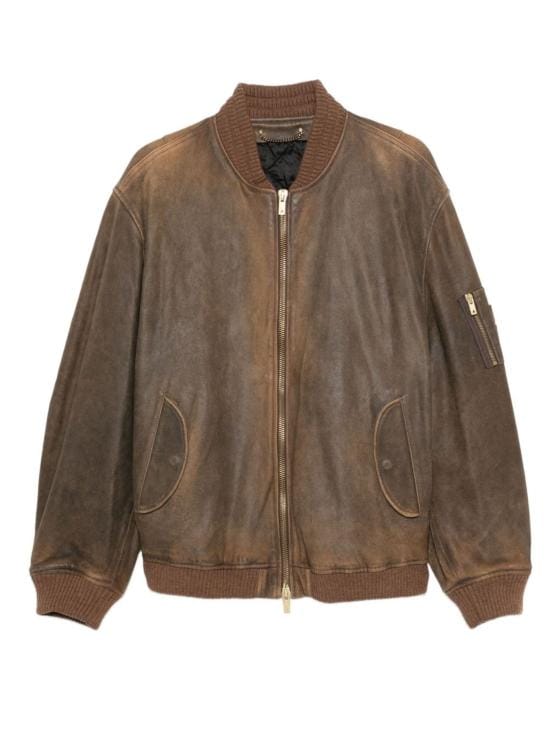GOLDEN GOOSE Women Leather Jackets GUP02489 P00216855260 Brown