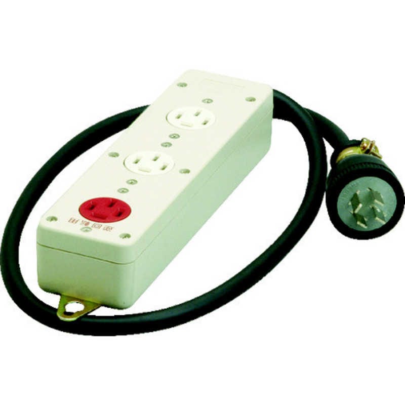 明工社 3コ口タップ接地3Pコード1m MR2938