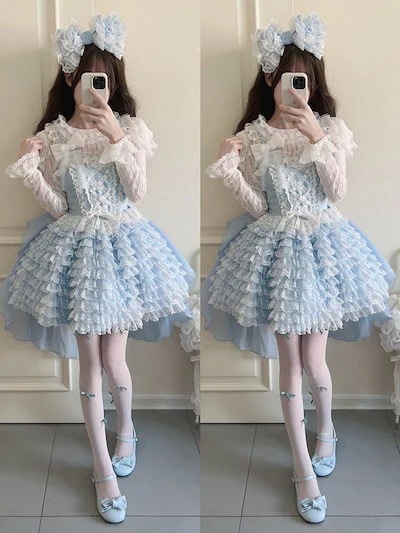 コスプレ ロリータ ミルフィーユ新品ロリータ洋装キュートjskキャミソールワンピース レディース今日は30パーセント