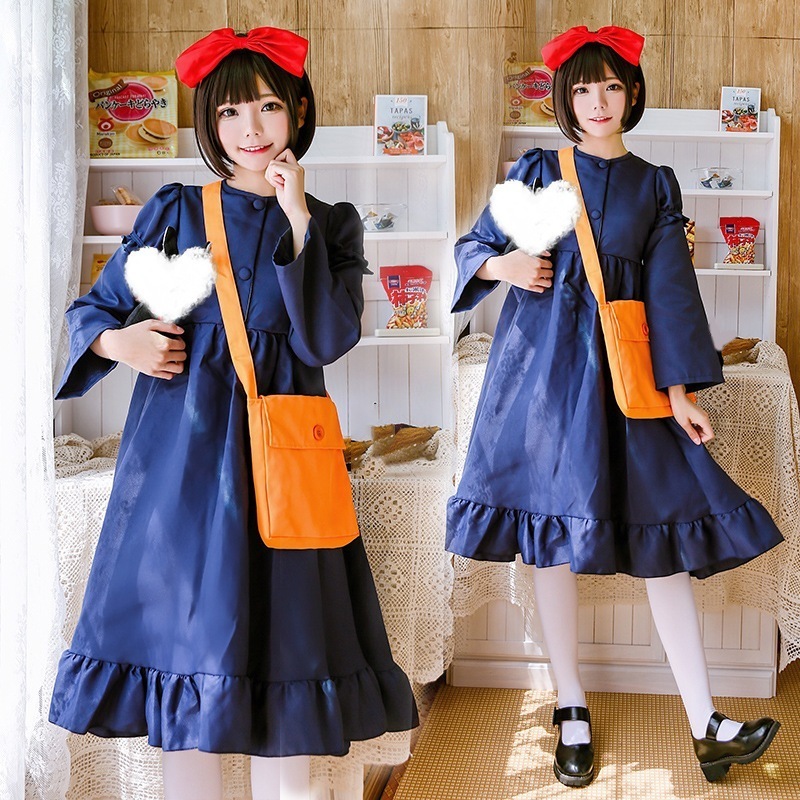 【全シリーズ発売中】 【値引き中】キキ宅急便コスプレワンピース小魔女ハロウィーン衣装衣装魔女ワンピースcos