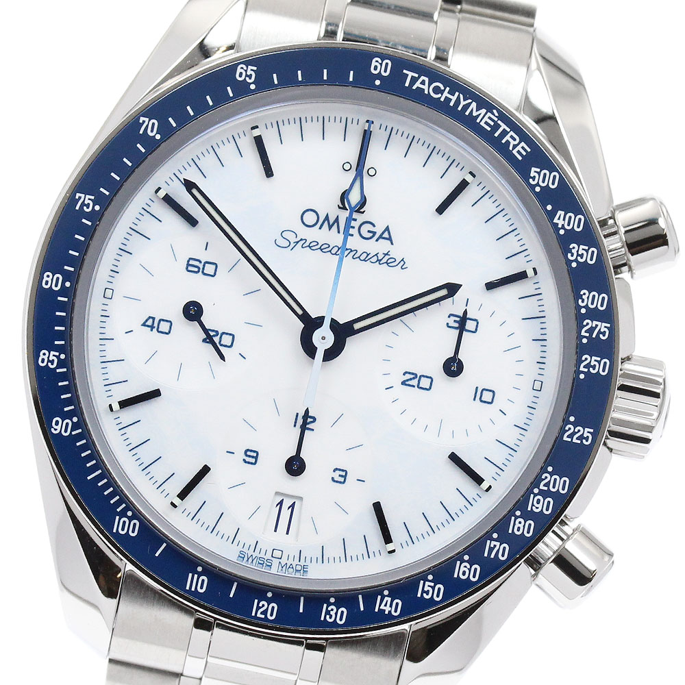 オメガ OMEGA 522.30.38.50.04.001 スピードマスター38 ミラノ・コルティナ クロノグラフ 自動巻き メンズ 極美品 箱・保証書付き_955091【中古】