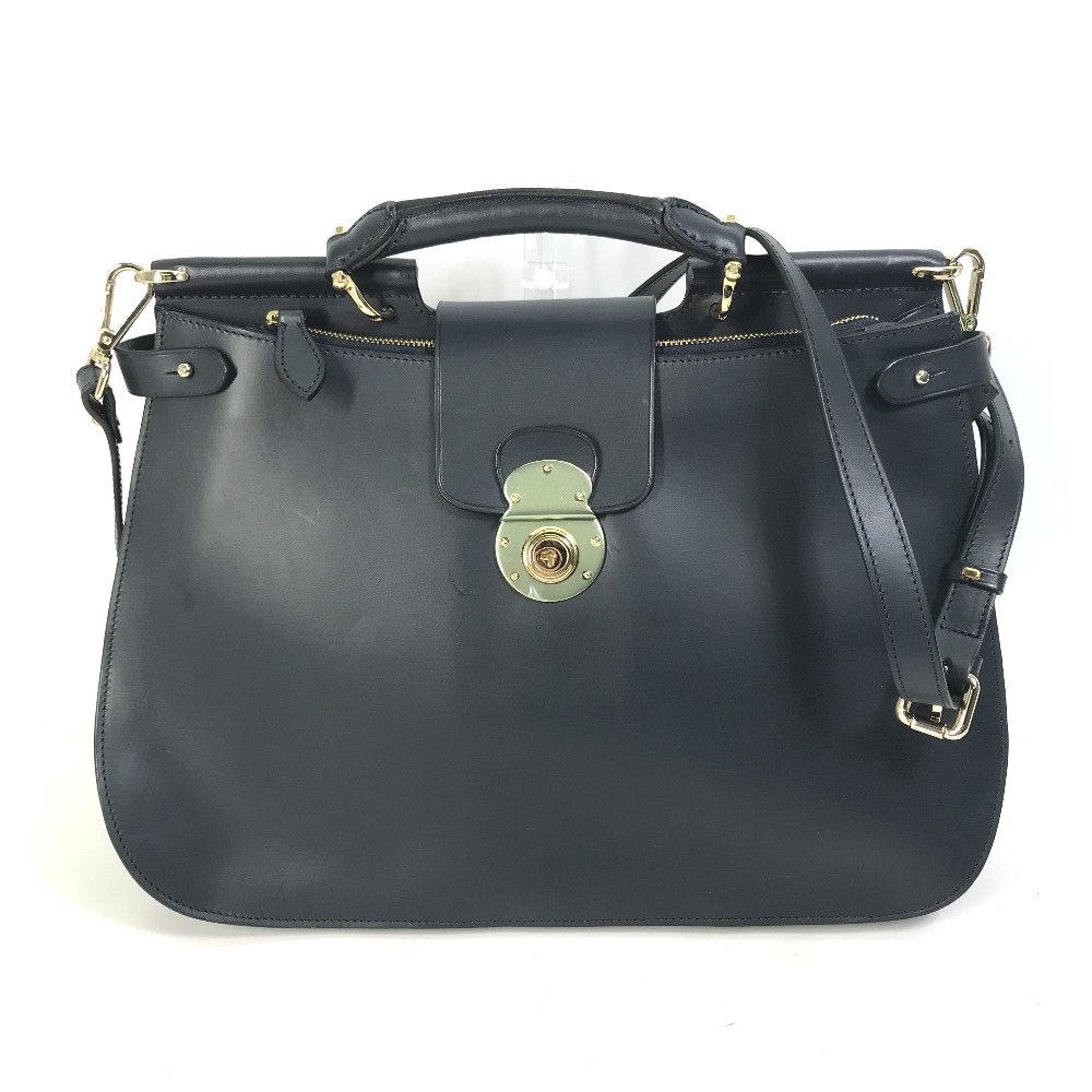 ボルドリーニ ハンドバッグ ショルダーバッグ ボルドリーニ セレリア 2WAY カバン レザー ネイビー