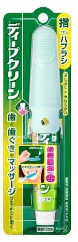 最新のデザイン 花王 ディープクリーン 1個 指で使うハブラシミニハミガキ付き 歯磨き粉