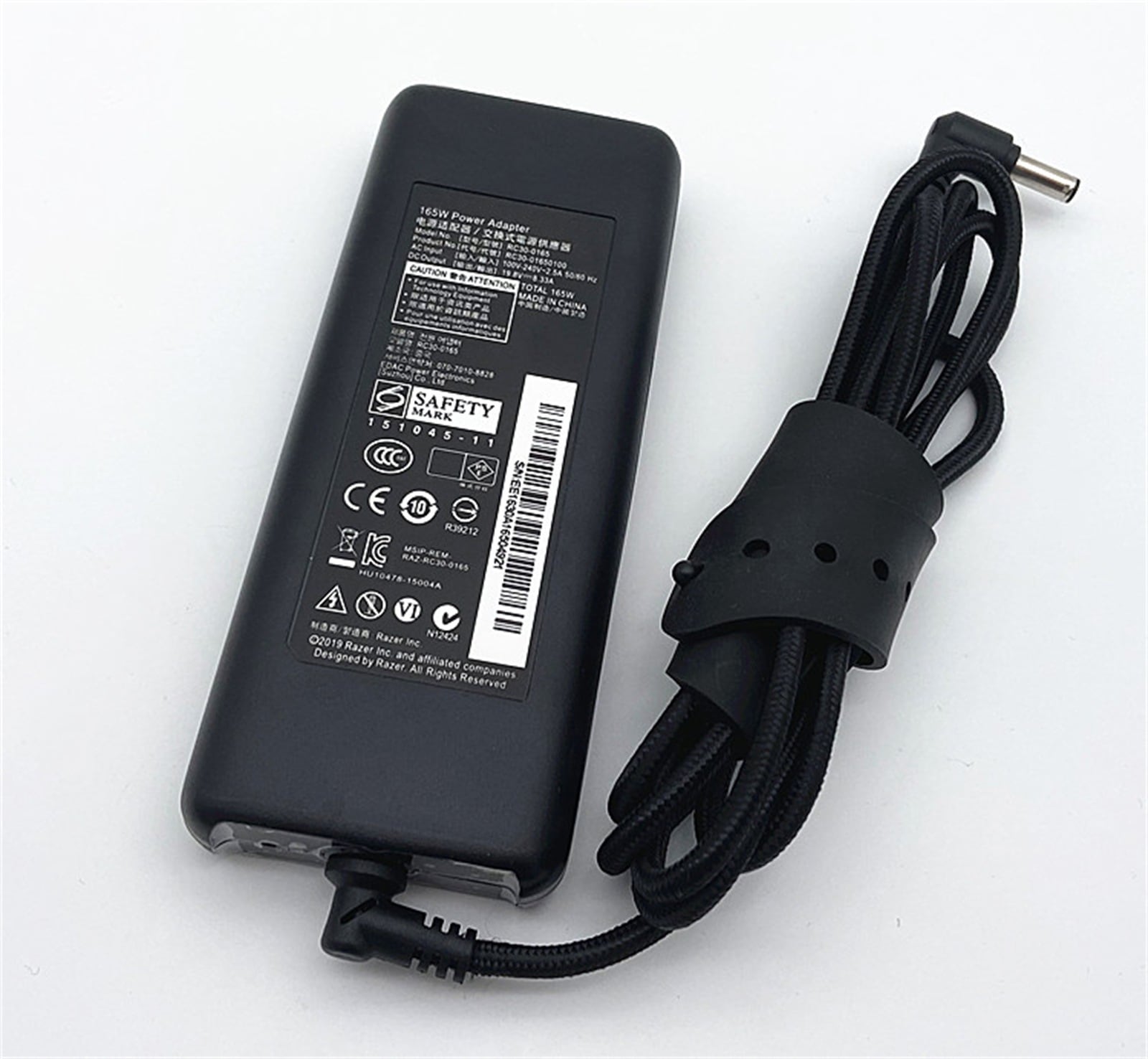 19.5V 8.33A ACアダプター 165W電源 兼容性ACアダプター Blade 14 GTX1060 RC03-0156 19.5V 8.33A 165W 交換用のノートパソコン ACアダプタ