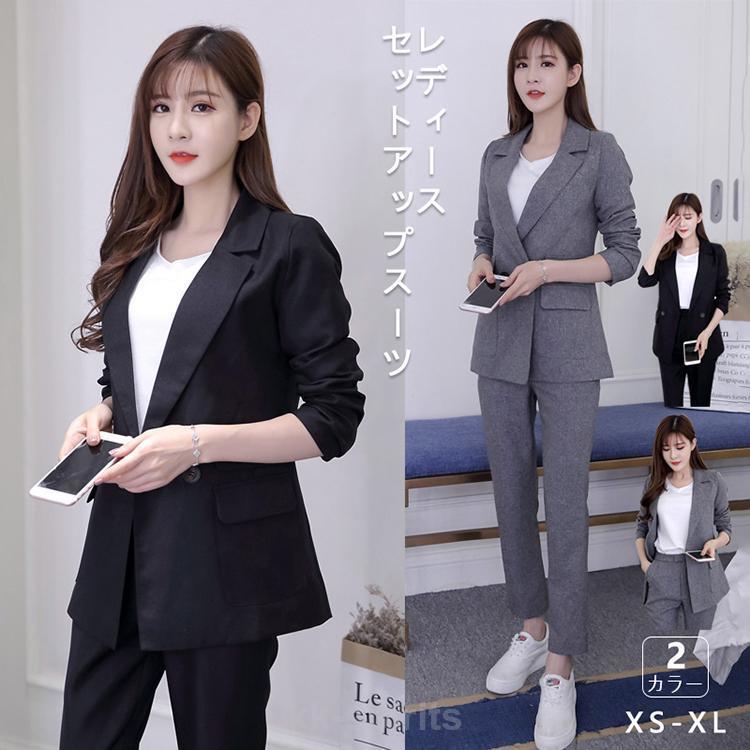 スーツ レディース パンツスーツ 洗える アップ ビ リト ママ 大きい 小さい ーツ 通勤 黒 オール 体型カバー 5,229円