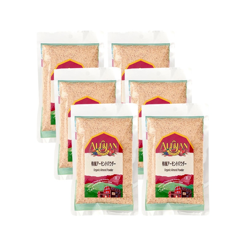 有機アーモンドパウダー 100g 6袋セット 有機JAS オーガニック ベジタリアン クッキー グルテンフリー 粉末