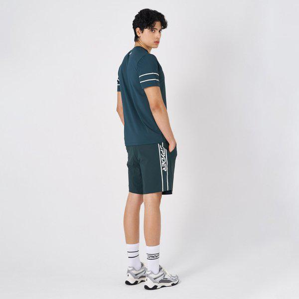 [] 男性冷感トリコット4.5分丈ハーフパンツ SPKMCNTR201MDGN