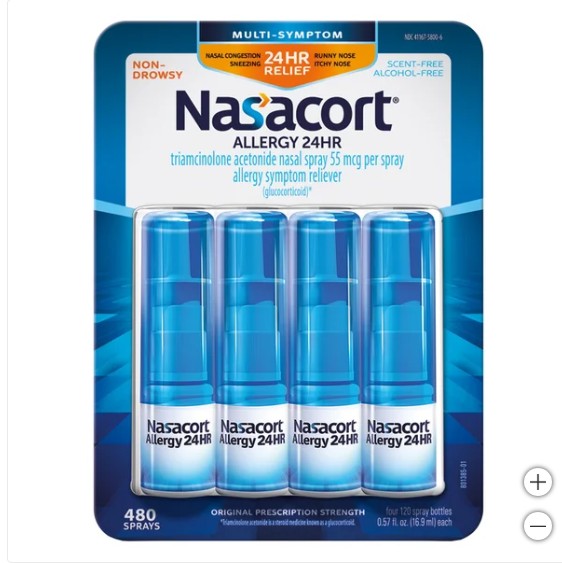 Nasacort Allergy 24 HR, 480 Metered Sprays