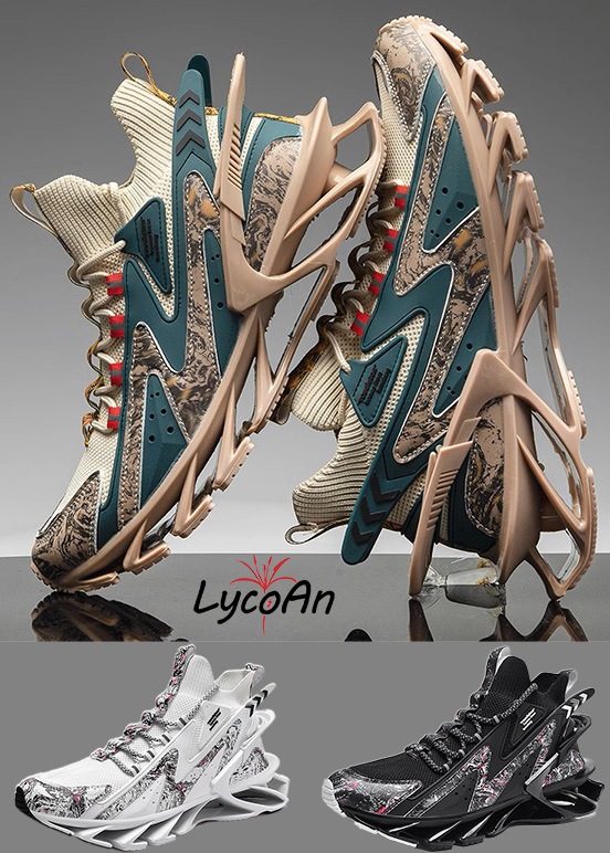 【LycoAn】 ホロウソールマーブルスニーカー /メンズ/おしゃれ/厚底