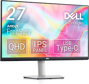 Dell S2722DC 27インチ モニター (3年間無輝点交換IPS非光沢sRGB 99%4msAMD FreeSync/スピーカー付)