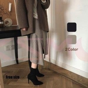 スカート ロング レディース 秋 冬 プリーツスカート ニットスカート ボトムス aライン 体型カバー おしゃれ 上品 秋コーデ 20代 30代 40代