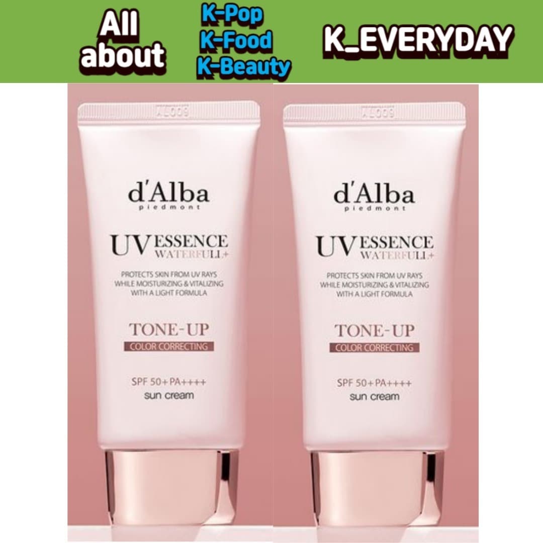 Waterfull Pink Tone Up Suncream 50ml+50ml 並行輸入純正品