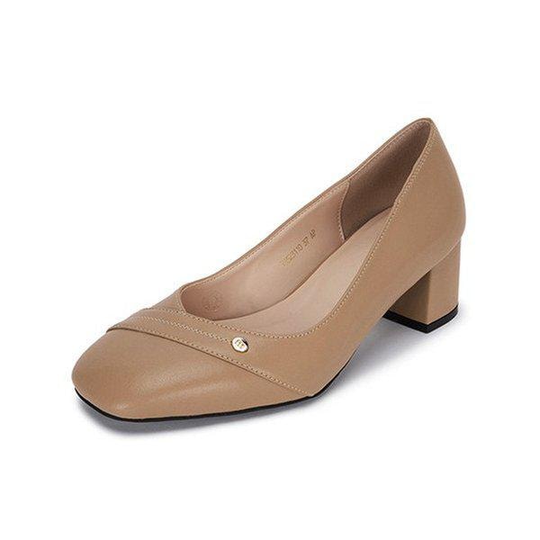 M. コシ牛革パンプス ベージュ 516523110AP