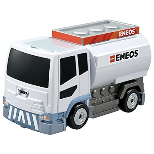 タカラトミー『 トミカ ぶるっと給油 ! おしごと変形ガソリンスタンド ENEOS 』 ミニカー 車 おもちゃ UNISEX 3歳以上 玩具安全基準合格 STマーク認証 TOMICA TAKARA T