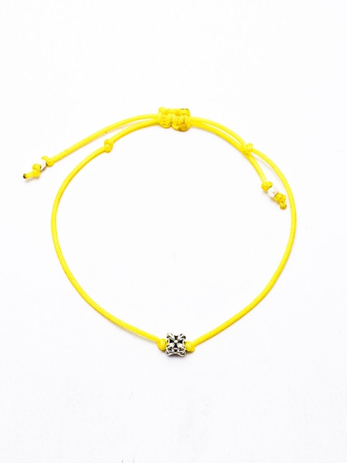 【HARANG】 HR 291B_Cube Pendant Fabric Bracelet (イエロー) 正規品