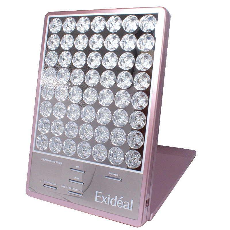 LED美顔器 Exideal（エクスイディアル） ピンク色 EX-B280　高輝度・高出力のLED280個を使用した光エステ美容器です