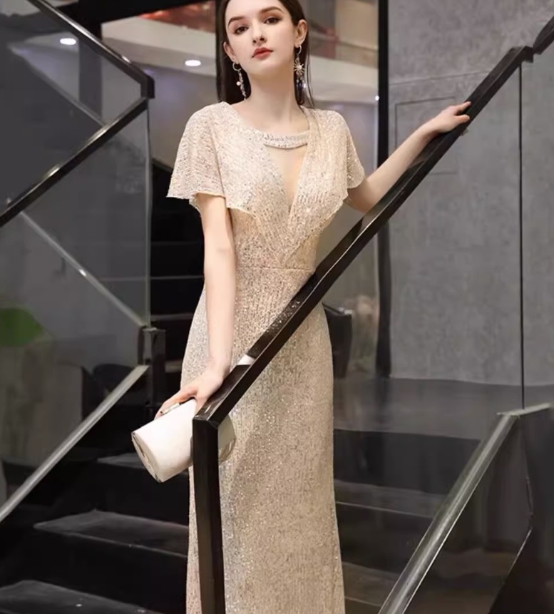 ワンピース デート モテアイテム イブニングドレス ラメ ロング丈 オフショルダー コットン 大人可愛い きれいめ 上品 おしゃれ かっこいい 大人可愛い ラブリー キュート ガーリー クール