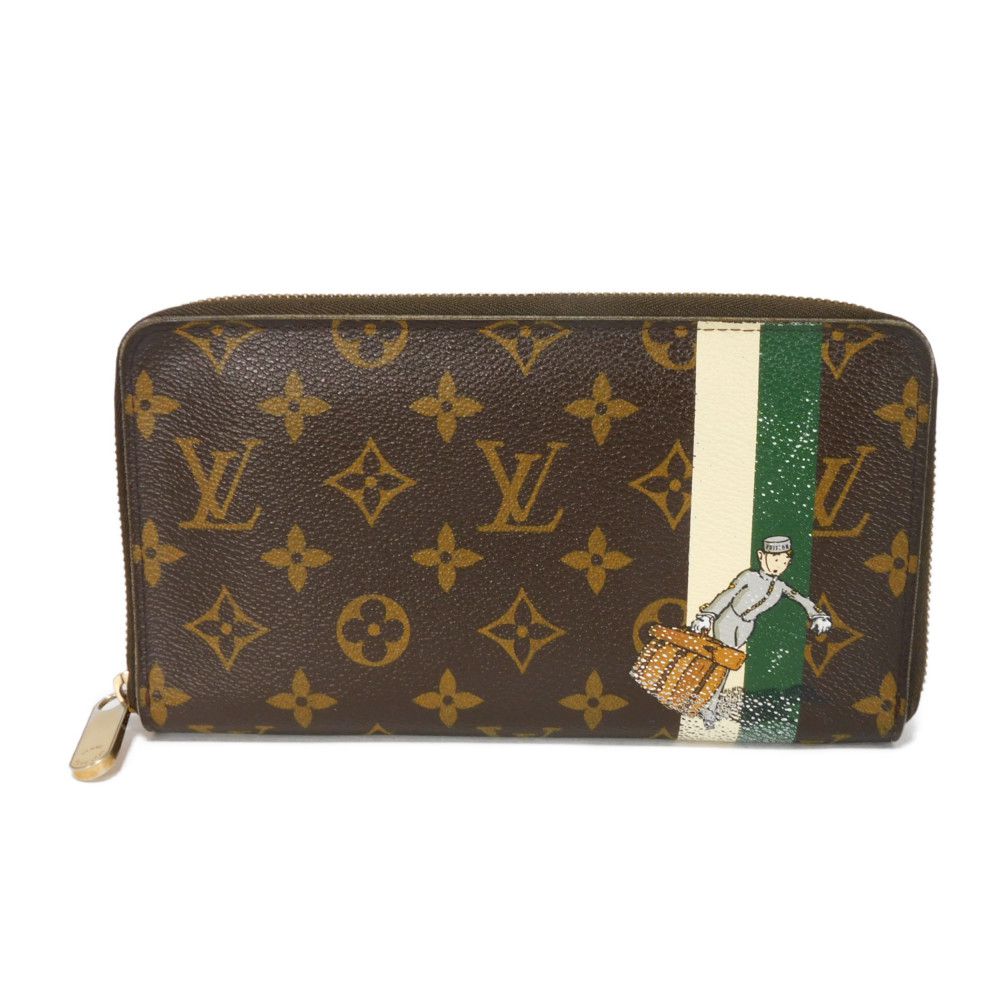 【中古】 長財布 ベルボーイ グリーン ラウンドファスナー ジッピー オーガナイザー モノグラム グルーム M60035 25,171円