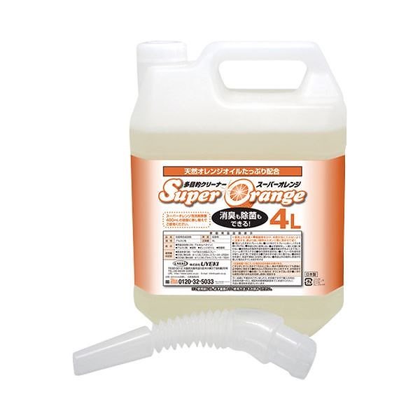 （まとめ） UYEKI スーパーオレンジ多目的クリーナー 詰替 4L[x3セット]