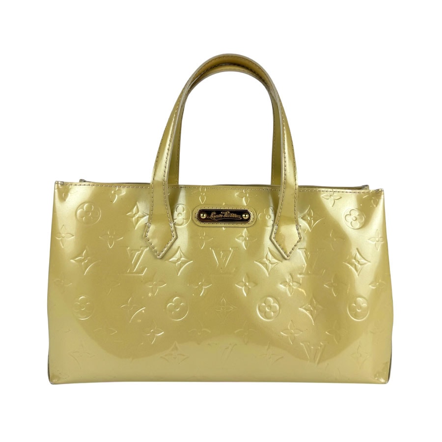ルイ ヴィトン LOUIS VUITTON ハンドバッグ モノグラム ヴェルニ ウィルシャーPM モノグラムヴェルニ ブロンコライユ レディース z5622