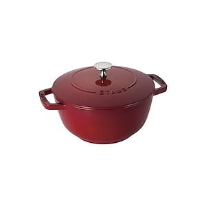 【即日発送】staub ストウブ 「 ワナベ チェリー L 20cm 」 両手 鋳物 ホーロー 鍋 炊飯 3合 IH対応 【日本正規販売品】 Wa-NABE 40501-072