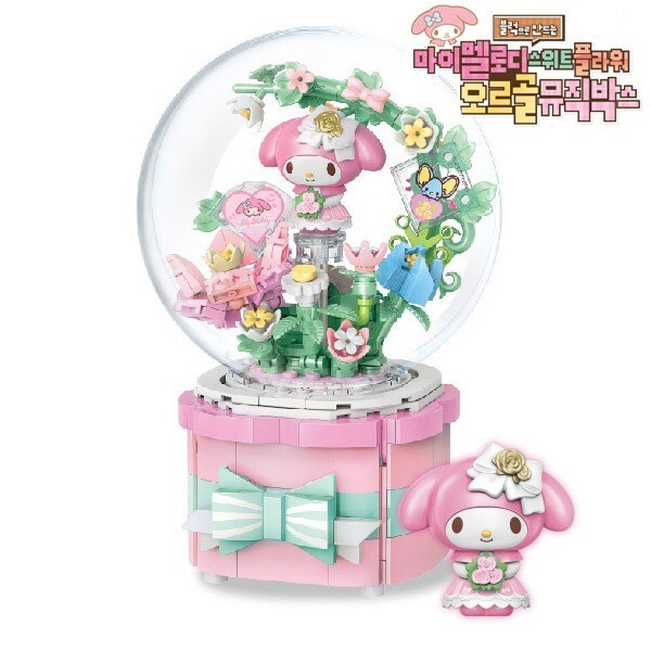 サンリオ マイメロディ スイート フラワー オルゴール ミュージックボックス ブロック