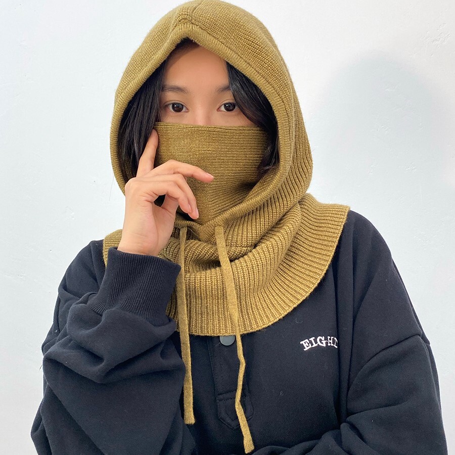 レディース 帽子 フード ニット ニット帽 スマート もこもこ ふわふわ ふっくら 2way 厚手 かわいい 大人可愛い シンプル おしゃれ こなれ感 個性的 主役級 存在感 抜け感 クラシカル