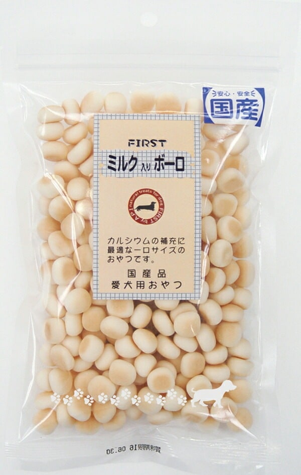 （まとめ買い）エースプロダクツ ミルク入りボーロ 80g 犬用おやつ [x12]