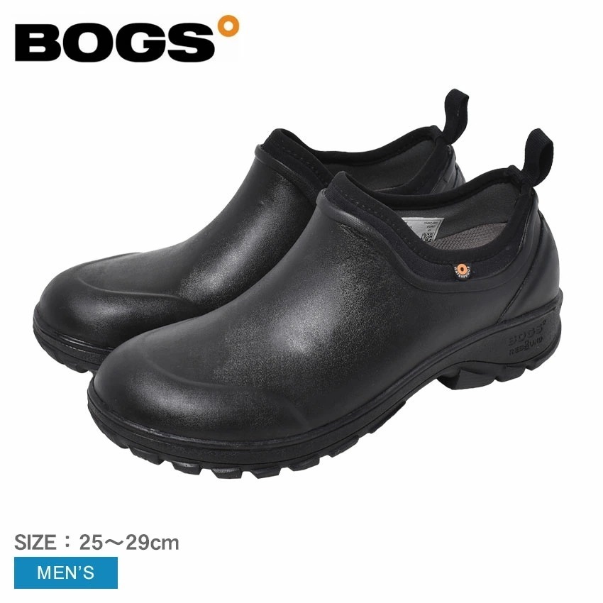 レインシューズ メンズ SAUVIE SLIP ON ブラック 黒 72207 ローカット おしゃれ 雨靴 防水 防滑 雨 梅雨 雪 アウトドア 通勤
