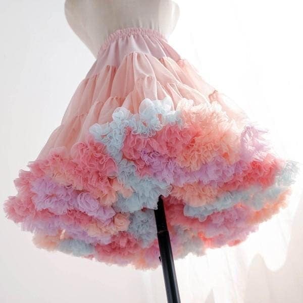 即納 パニエ ロリータ ワイヤーなし 普段使い 50cm ゴスロリ ソフトチュール Lolita