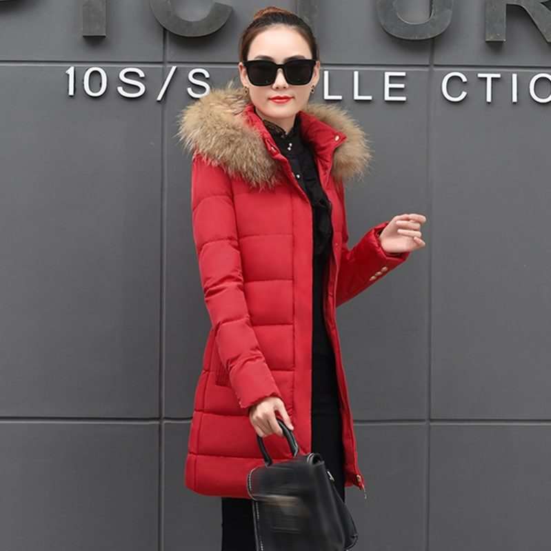 ダウンジャケット レディース 大きいサイズ ファー ダウンコート アウター ポリエステル繊維 きれいめ 20代 30代 40代 50代 60代 秋 冬 暖かい 軽量 防寒 プレゼント ギフト 体型カバ