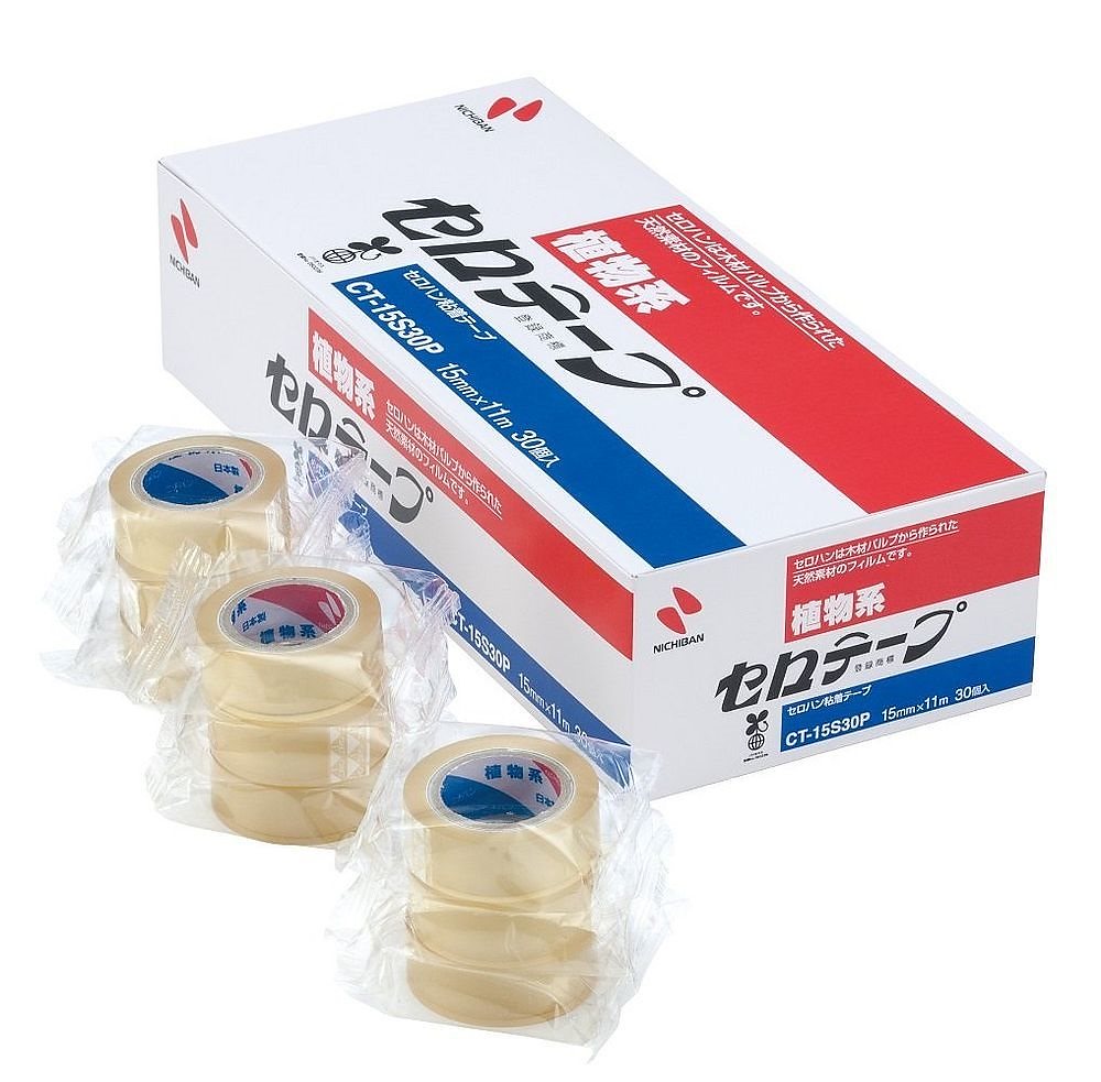 （まとめ買い）ニチバン セロテープ 小巻 30巻入 15mmx11m CT-15S30P [x3]