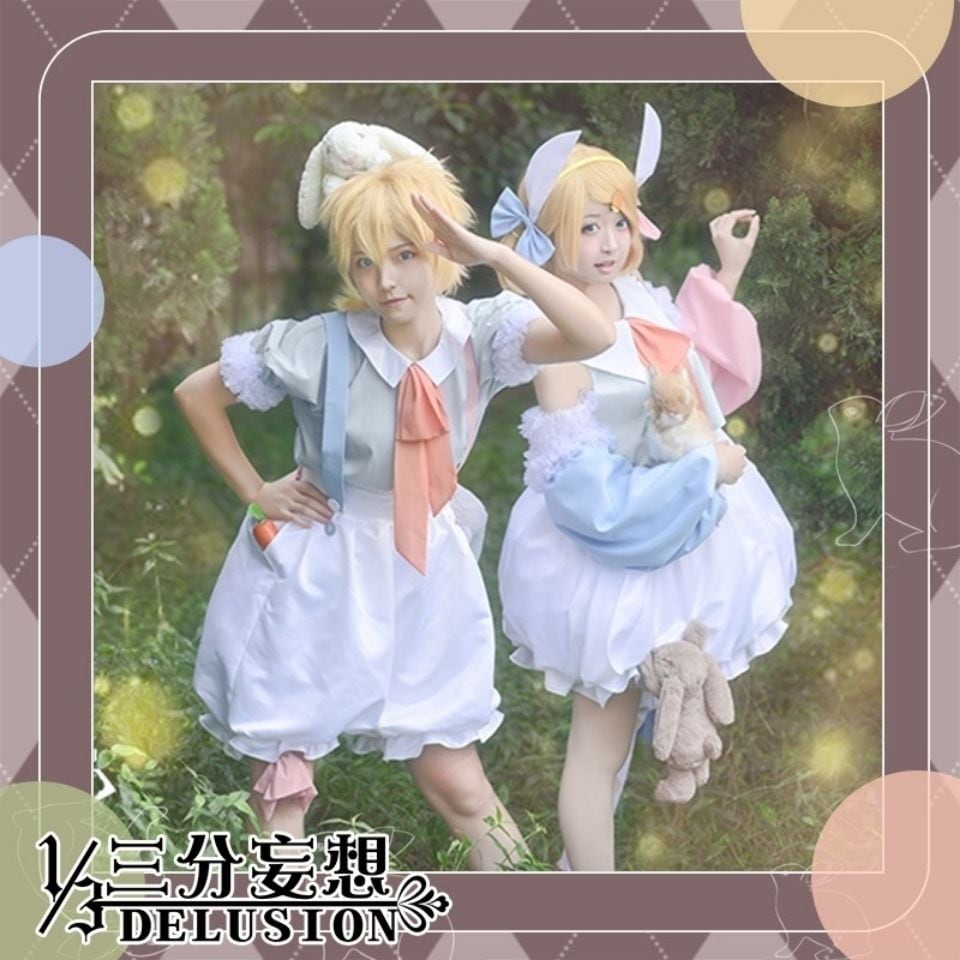 失われた森とウサギのcos服鏡音鈴rin鏡音連len鏡音双子