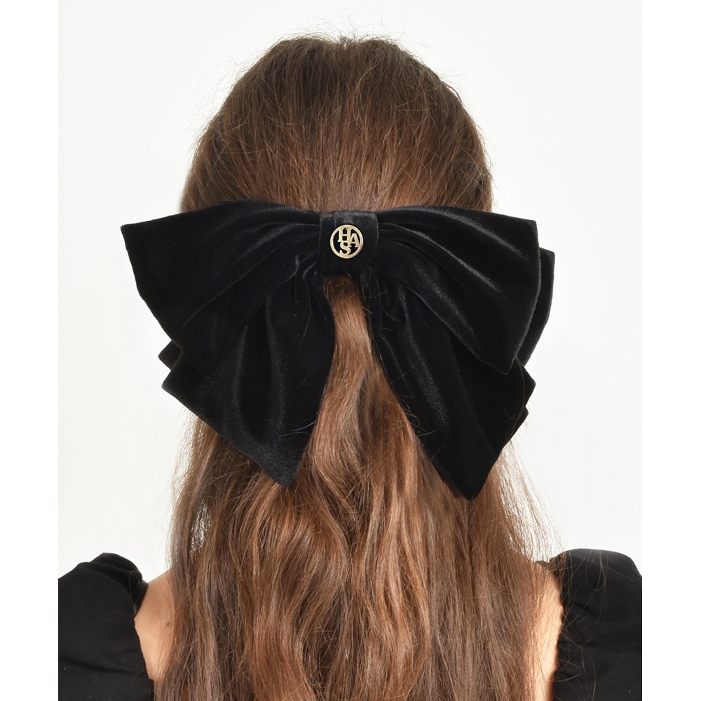 HAS クラシックベルベットテールリボンピン HB027