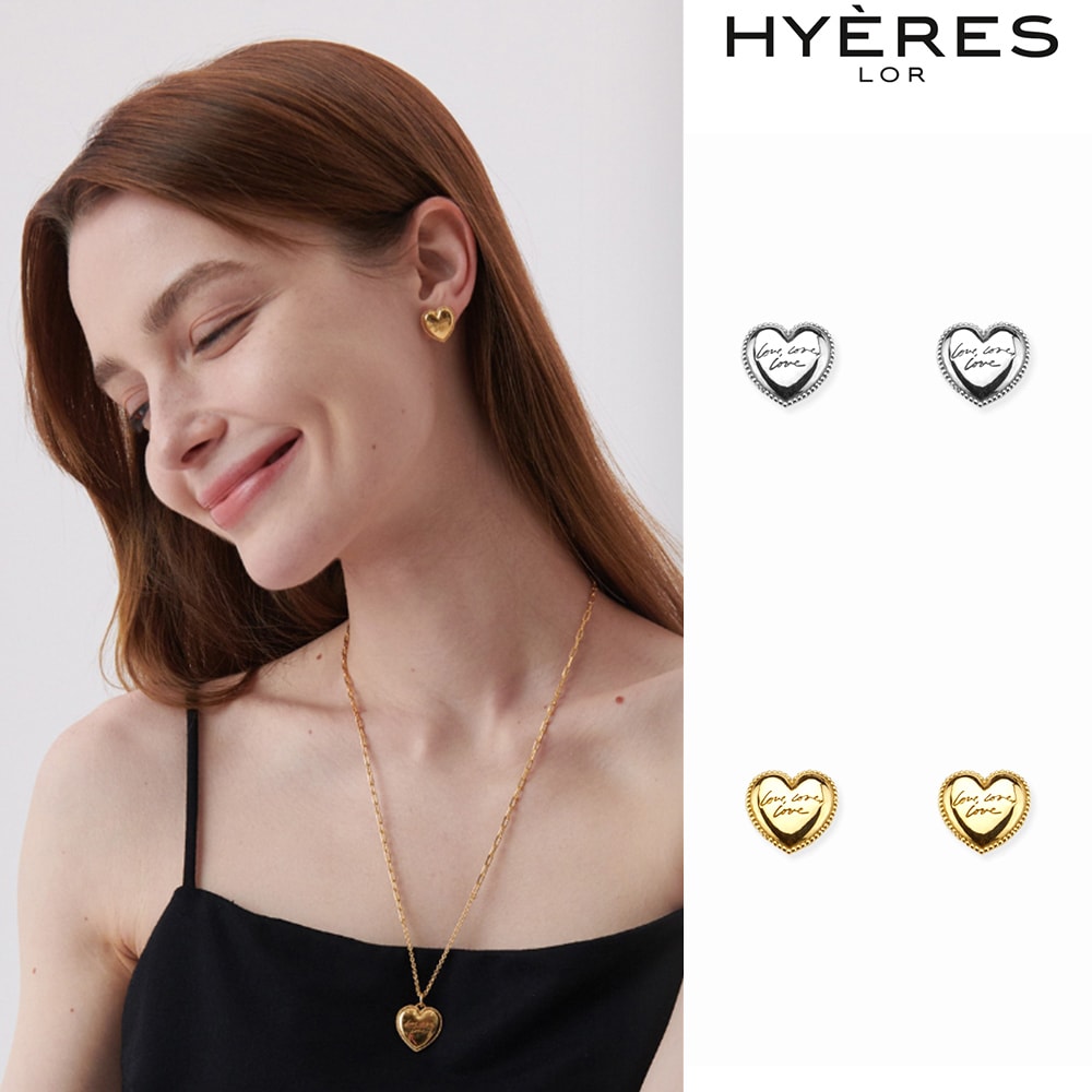 [HYERES LOR] H Heart Dessert BR Muffin Earring
