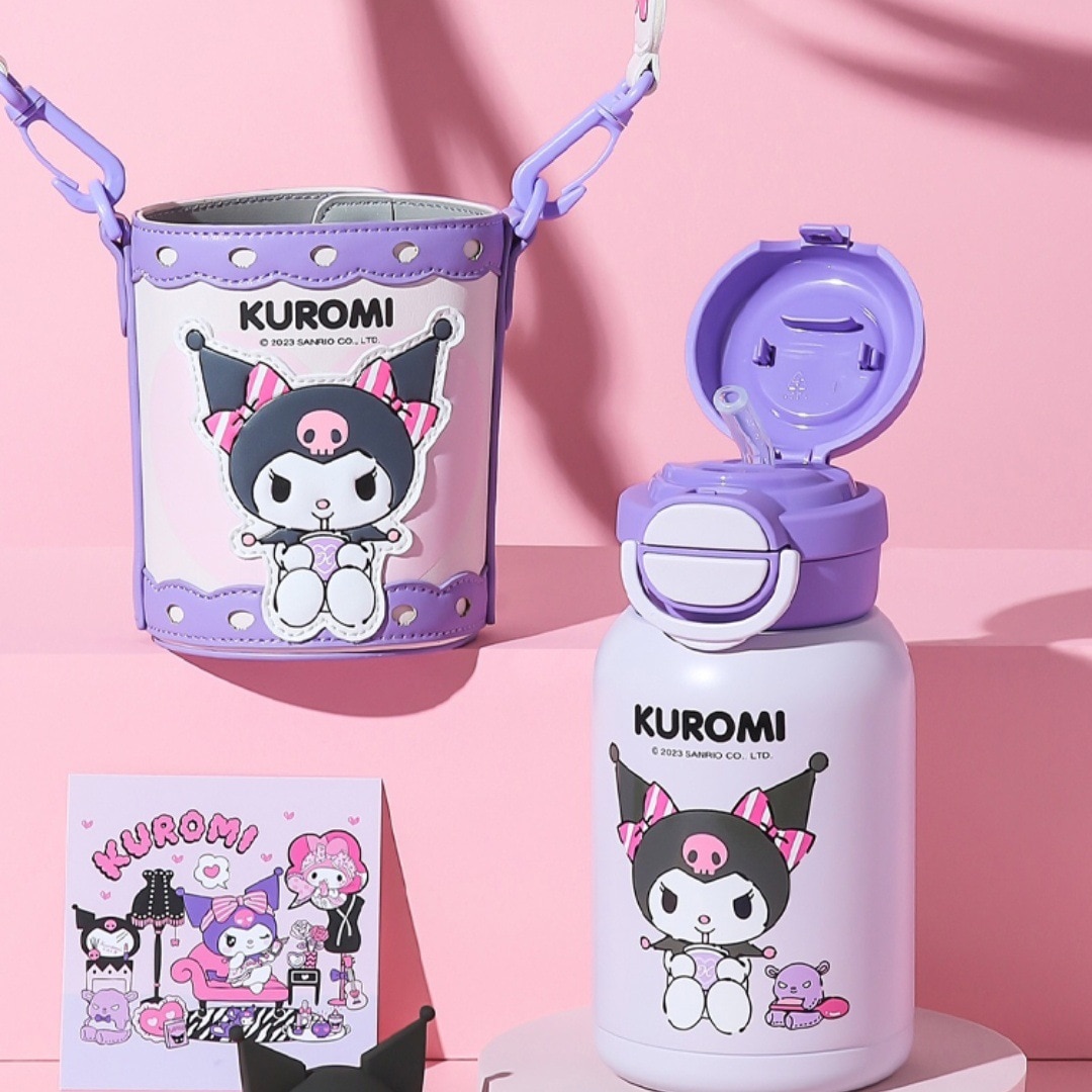 カップベア Coolomi 断熱カップステンレス鋼大容量ダブルドリンクカップ子供用シッピーカップ学生ポットベリーケトル