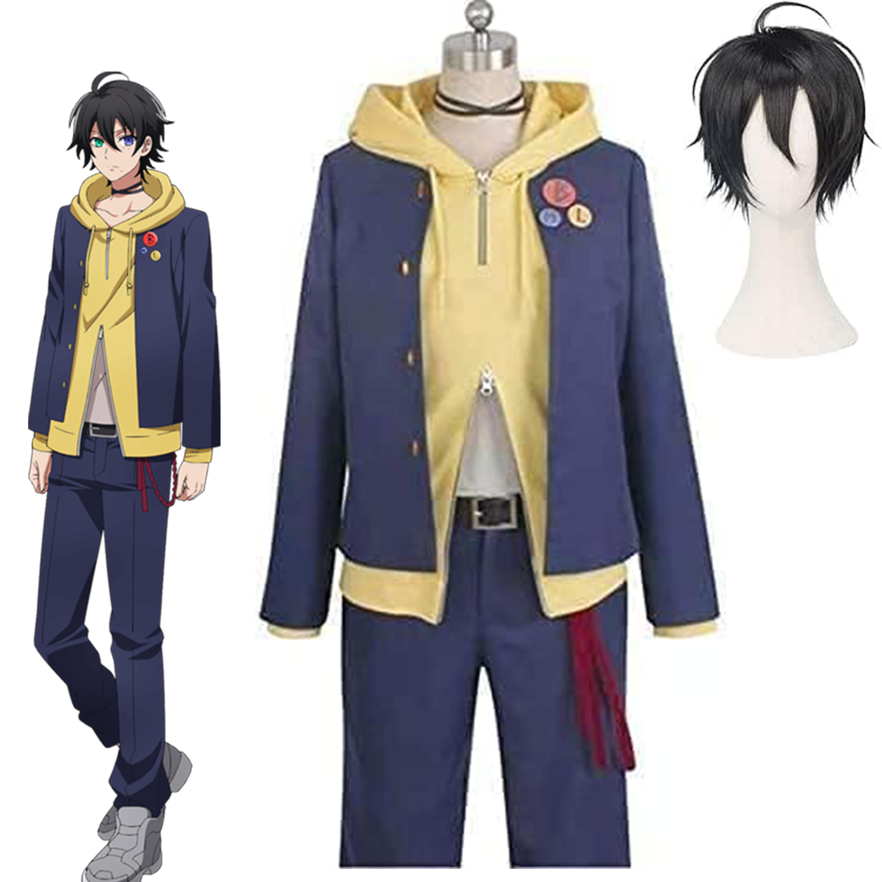 ヒプノシスマイク 山田三郎 やまださぶろう ヒプマイ コスプレ衣装 Before the Battle ハロウィン クリスマス 学園祭 文化祭 コスプレ衣装 ウィッグ 追加可能