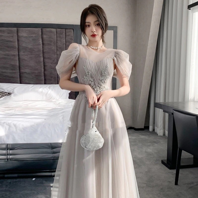 ウェディングドレス花嫁ドレスロング丈ワンピースプリンセスドレスイブニングドレスAラインブライドメイドドレス飲み会結婚式演奏会用キレイめ 5,208円