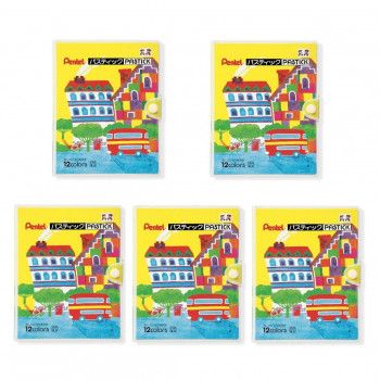 ぺんてる　ぺんてる　パスティック　12色　D GC1-12D 5個入