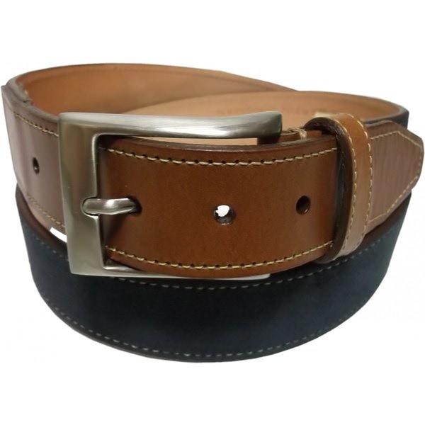 マーティンディングマン 本革製 レザーベルト スエード ネイビー アメリカ製 MARTIN DINGMAN MD4-004