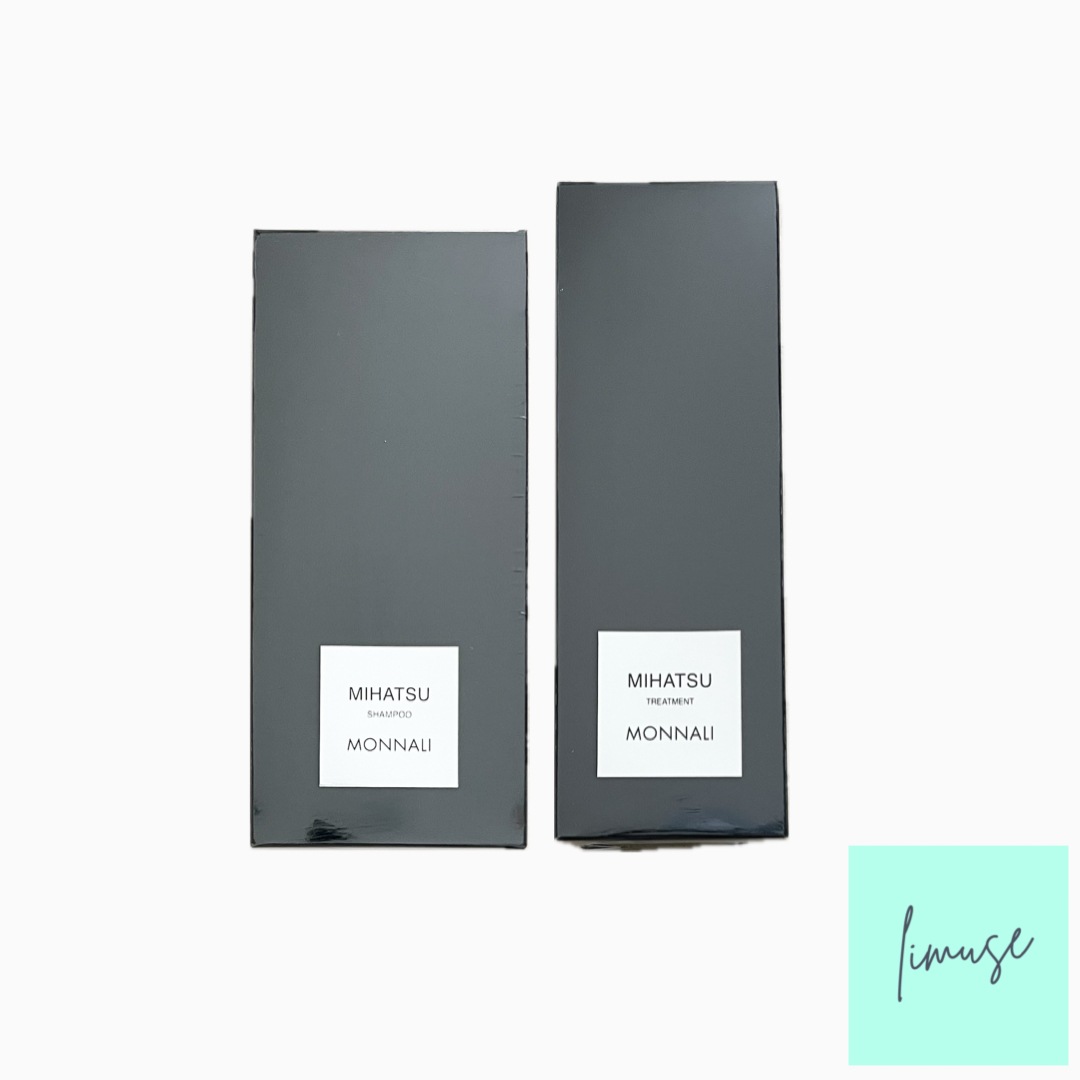 モナリ　クレンジングシャンプー MIHATSU ミハツ 350ml　ミハツトリートメント 200g　ブラックシリーズ 国内正規品