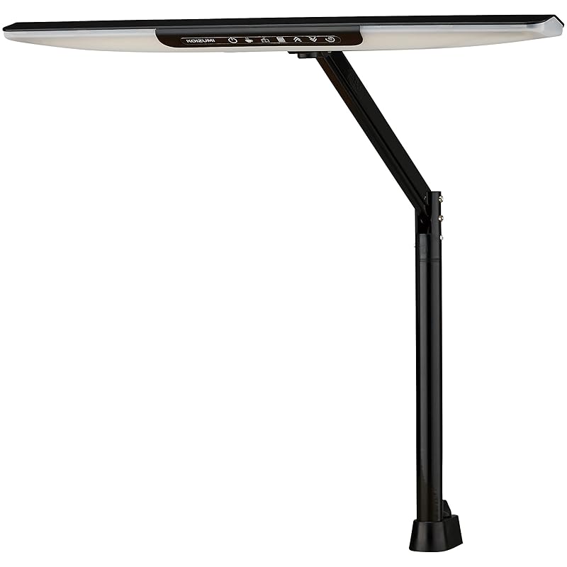 即納：コイズミファニテック KOIZUMI (学習机 勉強机 学習デスク) LEDライト 高演色性 目にやさしい クランプ LEDデスクライト ブラック ECL-112