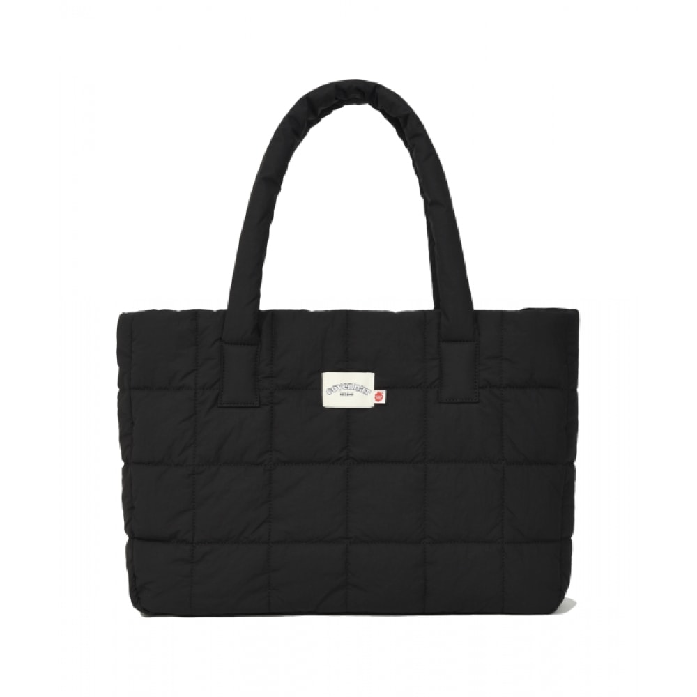 COVERNAT WOMAN クローバーハートキルトビッグトートバッグブラック